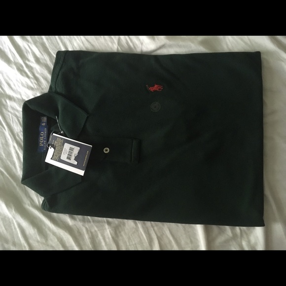 Men’s polo Ralph Lauren Green slim fit xL - Picture 1 of 5